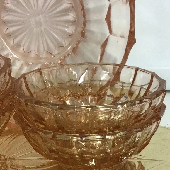 VINTAGE 1960s SALAD BOWL WITH 5 SALAD PLATES - Picture 3 of 7